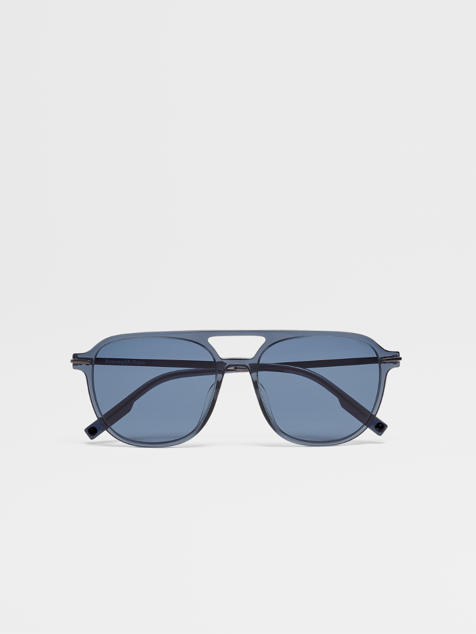 Transparent Grey Leggerissimo Metal and Acetate Caravan Sunglasses